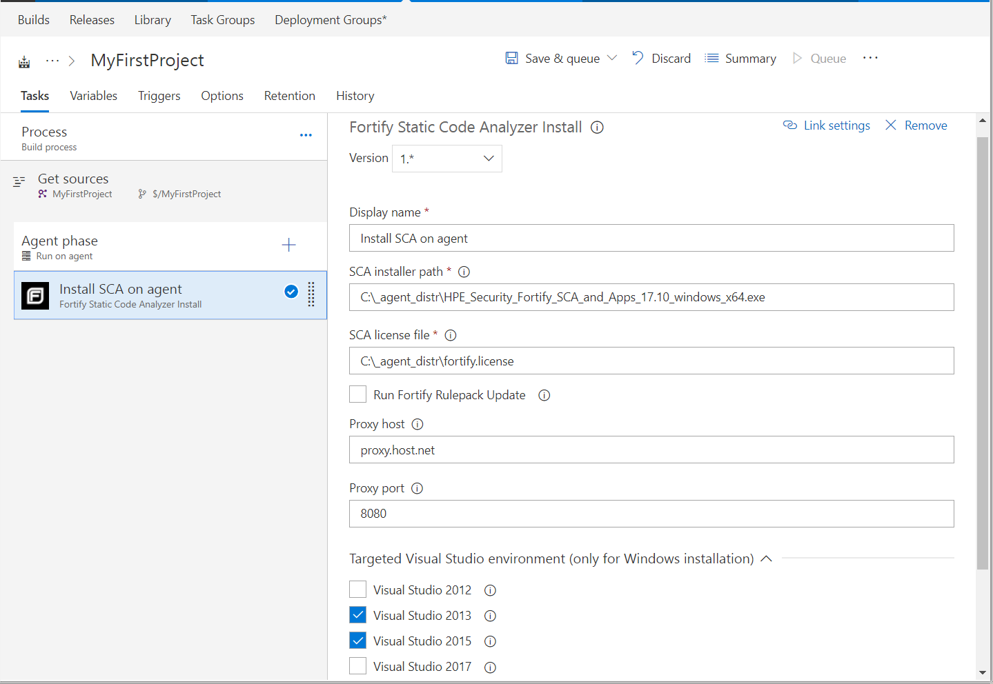 Micro Focus Fortify Visual Studio Marketplace